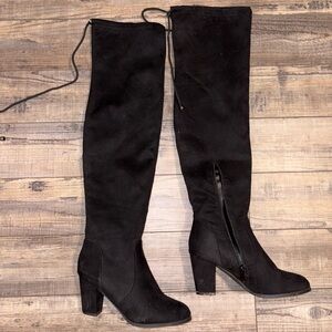 Black Over-the-Knee Women's Boots